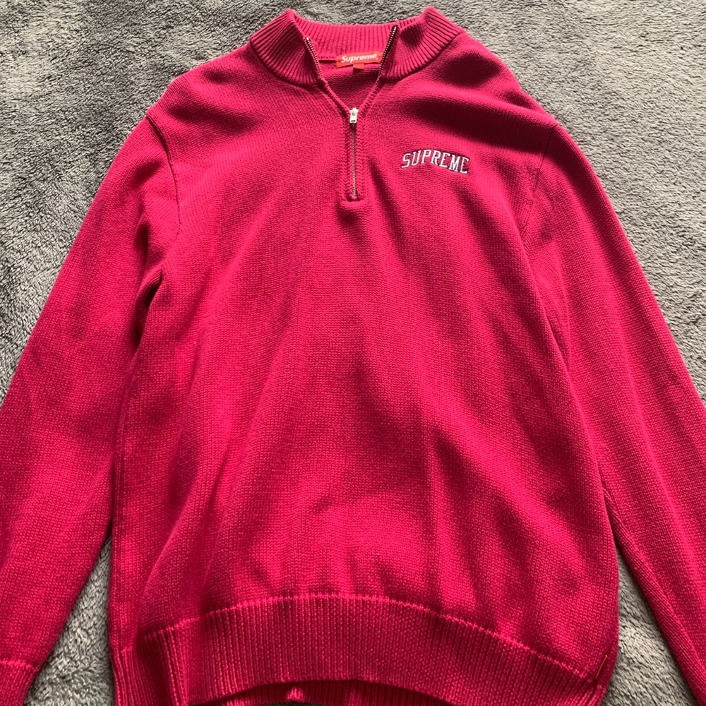 Supreme turtle neck half zip